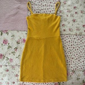 Forever 21 Yellow Mini Dress
